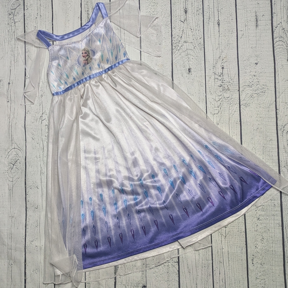Frozen Elsa Dress with Purple and White Gradient